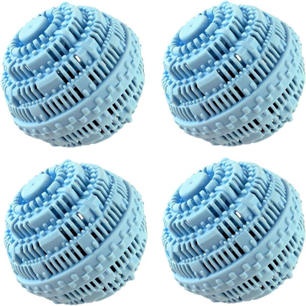 4pcs Laundry Ball, Natural Non-Chemical Detergent for Washing Machine, Eco-Friendly Wash Ball for 2000 Washings