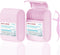 Holy Rose Pink Dental Floss Picks, 104 Count with 2 Travel Cases, Mint Flavored Oral Care Tool