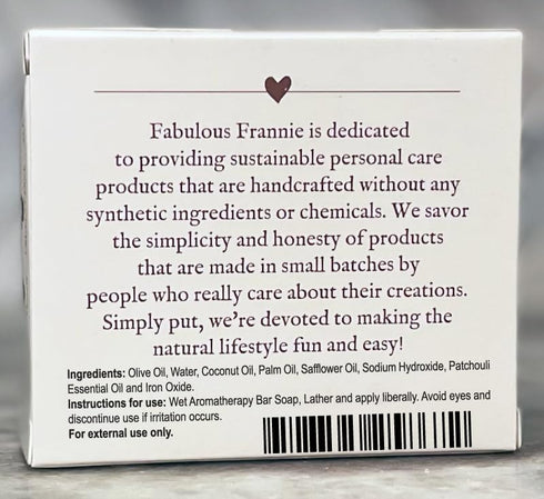 Fabulous Frannie Patchouli Essential Oil Soap Gift Set, Pure Essential Oil, 4 Ounce (Pack of 2)