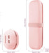 2 x Portable Cosmetic Bag with Adhesive Tape, 1 x Silicone Makeup Brush Holder + 1 x Makeup Sponge Holder, Brush Cosmetic Bag, Makeup Brush Organiser for Travel Storagee (Light Pink)
