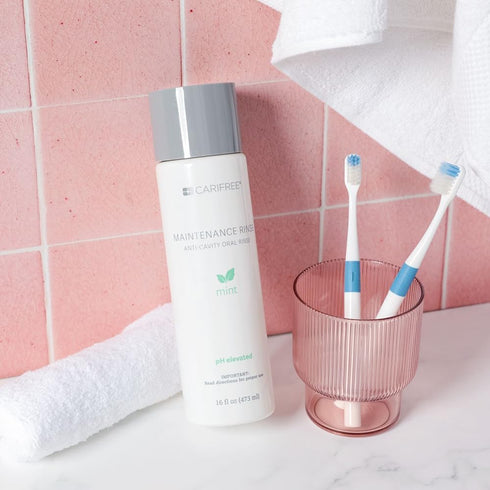Recommended (2 Set) CariFree Maintenance & Prevention Kit, Mint | Anti-Cavity Fluoride Toothpaste & Mouthwash Freshens