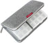 LeanTravel Pill Case Organizer for Travel with Passport Wallet, Grey, Extra Large for 7 to 28 Day Travel