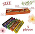 Set 5 Set of Aromatherapy Gift with Incense Holder, Incense Sticks & Floral Candles Relaxation & Meditation Kit