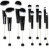 10 Pieces Beadable Makeup Brushes, DIY Comestic Brushes Kit for Beaded Eyeshadow Brush (Black)