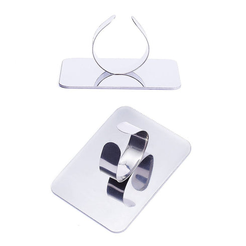 KissDate Makeup Mixing Palette - Stainless Steel Spatula Tray with Foundation Spatula, Cosmetic Mixer for Nail Art