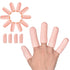 Finger Cots, Gel Finger Tips Protector, Finger Covers (14PCS, L size) - New Material (Latex-Free) for Finger Cracking,