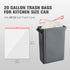 20 Gallon Trash Bags (102 Count) - Extra Strong Large Garbage Bags with Drawstring for Kitchen, Commercial, Office Use