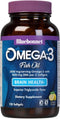 Bluebonnet Nutrition Omega-3 Brain Formula, DHA 1000 mg & EPA 210 mg, Natural Wild Caught, 120 Softgel