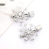 NVENF 6PCS Christmas Hair Clips for Women Holiday Rhinestone Snowflake Hair Accessories (6PCS Snowflake A)