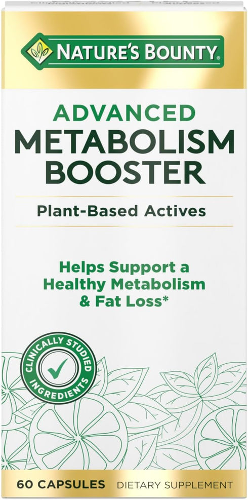 Nature's Bounty Advanced Metabolism Booster, Supports Healthy Metabolism & Fat Loss, 60 Capsules