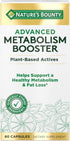 Nature's Bounty Advanced Metabolism Booster, Supports Healthy Metabolism & Fat Loss, 60 Capsules