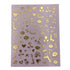 Impressed Authentic 5 Sheets Luxury Nail Art Stickers, 500+ Chrome Gold Customized Nail Decals for Salon Nails