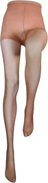 Truform Sheer Compression Pantyhose, 8-15 mmHg, Women's Shaping Tights, Beige, Tall