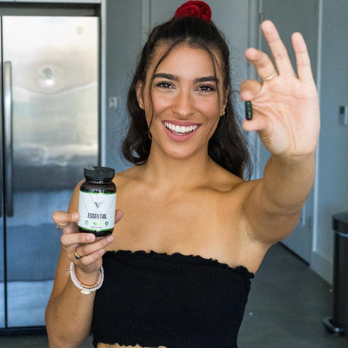 vedge Vegan Omega 3 Daily Multivitamin with Vitamin D, B12, Algal Oil for Vegan EPA & DHA - 30 Day Supply