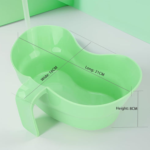 Emesis Basin, Arc Design Bed Mouthwash Cup, Wide Mouth for Oral Care, Plastic Vomit Basin for Elderly Patients