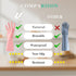 URSMART Dishwashing Household Gloves, 6 Pairs Rubber Latex Waterproof for Kitchen Dish Washing Laundry Cleaning (Color