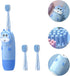 Set 4pcs 2 Electric Toothbrush with Heads USB Rechargeable Electronic Tooth Cleaner and Oral Care