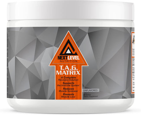 TAG Matrix Unflavored Glutamine Intra Workout Amino Recovery Powder - 30 Servings