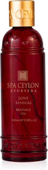 SPA CEYLON Love Sensual Massage Oil for Body, Professional Massage Therapy, Natural Oil for Ultimate Relaxation