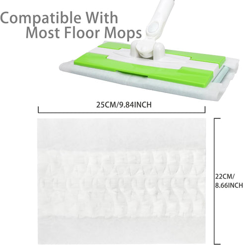 30 Count Heavy Duty Dry Sweeping Cloths, Disposable Mop Refills, Multi-Surface Dust Mop Pad Floor Cloths for Cleaning