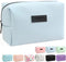 MAANGE Small Makeup Bag for Purse, Travel Cosmetic Pouch, Portable Zipper Pouch for Women (Blue)
