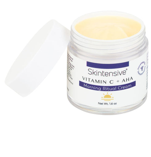 SKINTENSIVE Vitamin C + Alpha Hydroxy Acid Face Cream with Sea Buckthorn Extract, 1.6 oz Morning Ritual