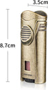 Lighter Torch with Rest Stand, Windproof Single Butane Refillable Scorch Lighters, Gold