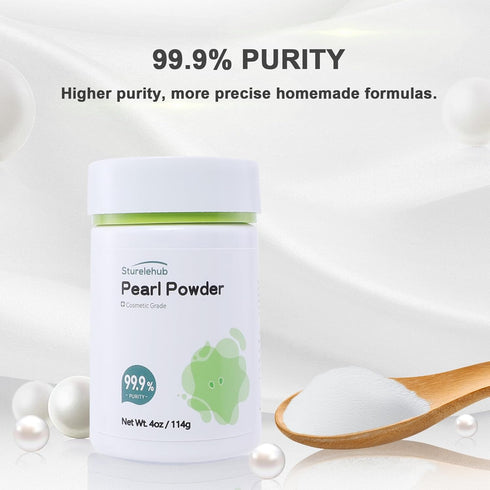 Pearl Powder, 4OZ / 114g 99.9% Purity, Cosmetic Grade, Organic Pearl Powder For DIY Mask, Cream And Lotion, Organic Pearl Powder For Homemade Cosmetics
