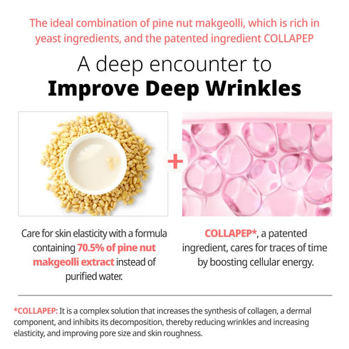 Collapep Infused Jat-Makgeolli Firming Serum, Anti-Wrinkle, Pore and Rough Skin Soothing Serum, K-beauty