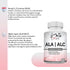 ALA/ALC High Potency Formula - Alpha Lipoic Acid and Acetyl-L-Carnitine HCl Dietary Supplement - 60 Capsules
