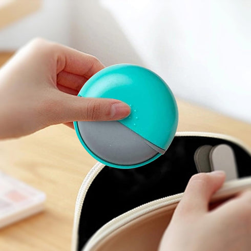 INVODA Travel Pill Organizer Cute Round Pill Box for Purse Compact Medicine Container for Pills, Fish Oil, Vitamins
