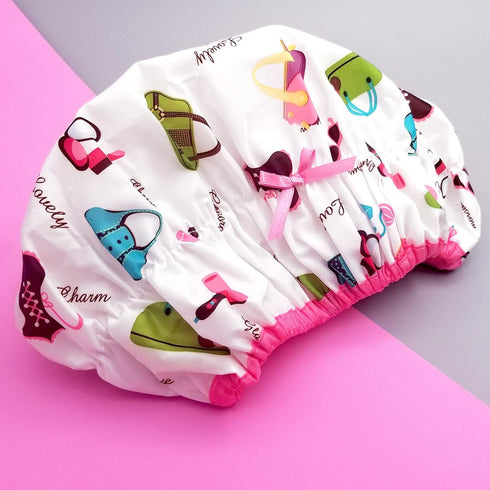 Reusable Oversized Shower Cap & Bath Cap, Waterproof, Designed for All Hair Lengths