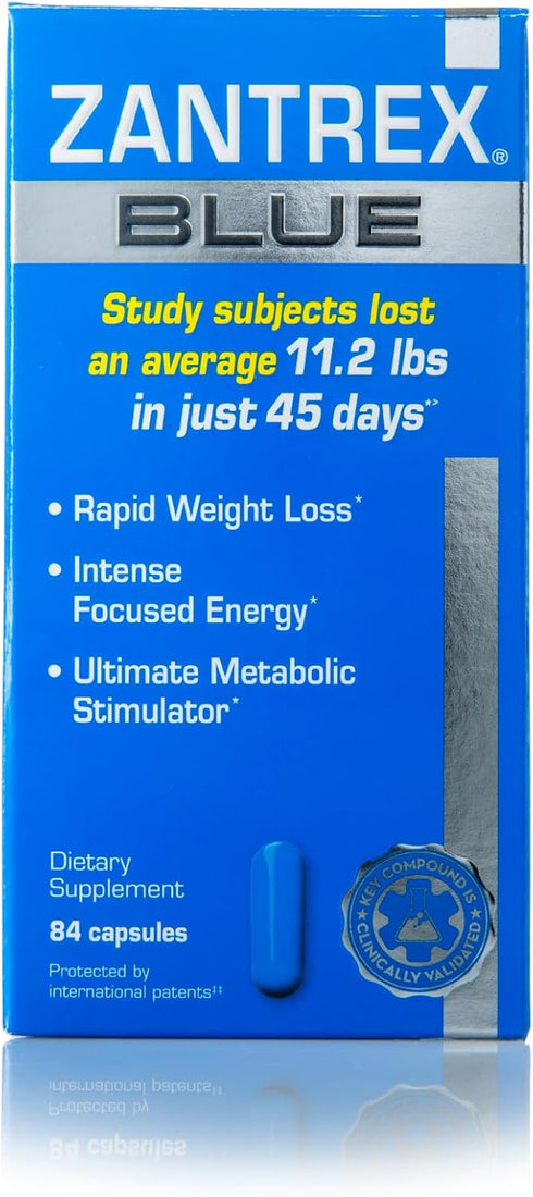 Blue - Weight Loss Supplement Pills - Weight Loss Pills - Weightloss Pills - Dietary Supplements for Weight Loss - Lose Weight Supplement - Energy and Weight Loss Pills - 84 Count