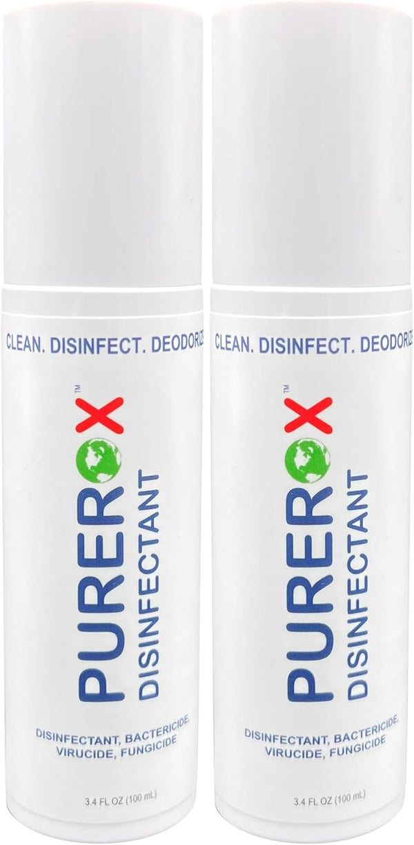 Disinfectant (3.4oz, 2pk) - TSA Approved travel size, Eliminate 99.9999% viruses, Hospital Grade, Safe for Use