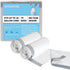 10 Gallon Drawstring Trash Bags, 1 Mil Thick White Garbage Bag, 75 Count for Office Kitchen
