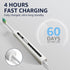 7AM2M Sonic Electric Toothbrush, High Power Rechargeable, 8 Brush Heads, 15 Adjustable Modes, White