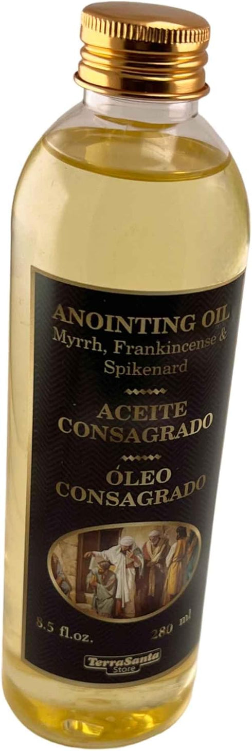 Essential Aromatic Perfume Anointing Oil Frankincense Myrrh Spikenard 8.5fl.oz - 280ml from Jerusalem Holy Land