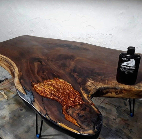 Walrus Oil Furniture Oil, 100% Natural, Finish, Restore, Protect Wood, VOC-Free, 8oz Bottle