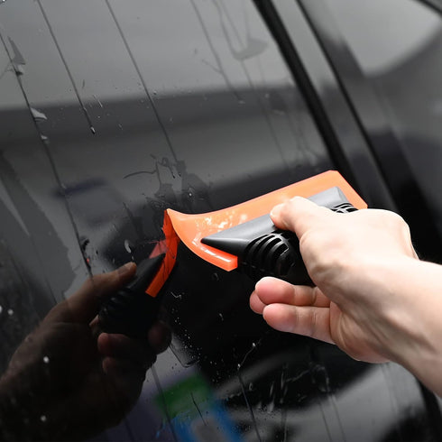 EHDIS 5-inch Rubber Window Tint Tool Squeegee, 2PCS Non-Slip Handy Tint Applicator for Window Cleaning