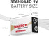 Tenergy 6LR61 9V 6 Pack Alkaline Battery, Non-Rechargeable Battery for Smoke Alarms, Guitar Pickups, Microphones