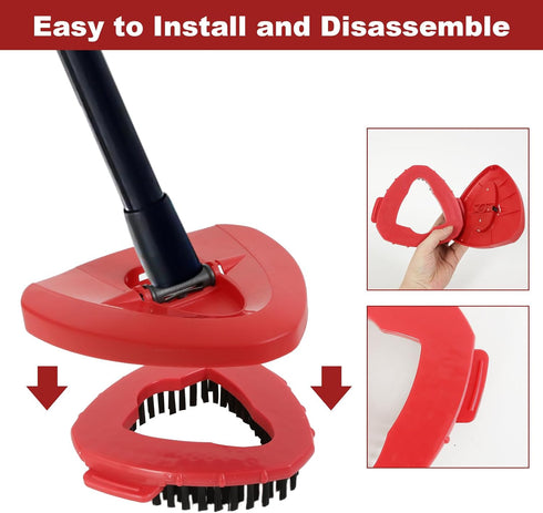 1 Pack Scrub Brush Mop Replacement Head - Compatible with O Cedar 1 Tank System, 360 Degree Cleaning Mop Head