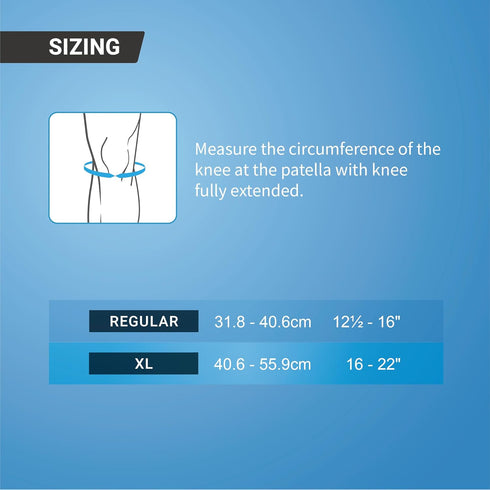 LP 788CA Adjustable Knee Brace with Open Patella, Support for Running, Biking, and Pain Relief (X-Large, 1pcs)