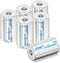 6 Pack CR17345 3V Lithium Battery 1500mAh CR123A Batteries for Alarm System, Smoke Alarm, Ring Sensor