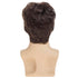Mens Short Brown Synthetic Wig, Natural Replacement Hair for Daily Party Wear