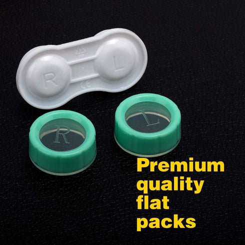6 Pack Contact Lens Case, Portable Spin Top Cases with Remover Tool for Travel & Home