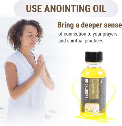 Oil Of Joy 1oz Spikenard Anointing Oil Glass Bottle for Prayers