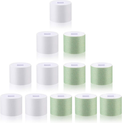 Maitys 12 Pieces Nail Buffer Refills, Electric Manicure Pedicure Tool Replacement Rollers for Filing, Buffing, Shining