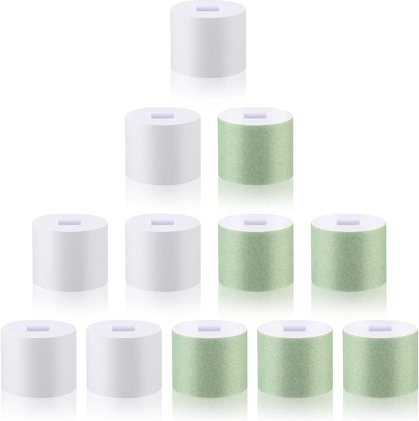 Maitys 12 Pieces Nail Buffer Refills, Electric Manicure Pedicure Tool Replacement Rollers for Filing, Buffing, Shining