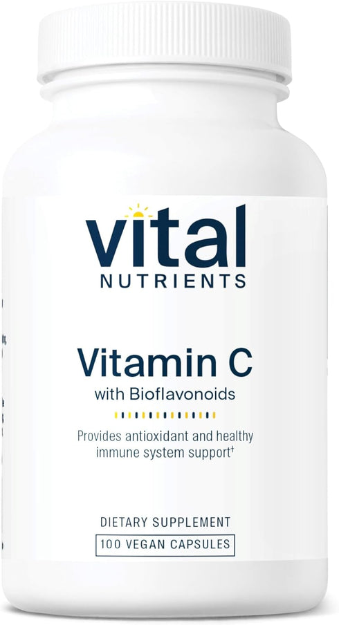 Vital Nutrients Vitamin C with Bioflavonoids | Vegan Supplement for Immune Support | 1000mg Vitamin C, 100 Capsules
