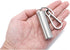 Small Pill Case Keychain, Portable Metal Pill Holder, Waterproof Mini Stainless Steel Pill Organizer